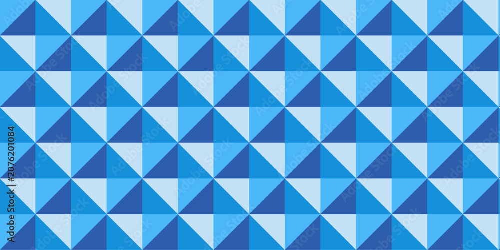 Fototapeta premium Illustration squares seamless geometric pattern with shapes. Abstract geometric triangle background wallpaper.
