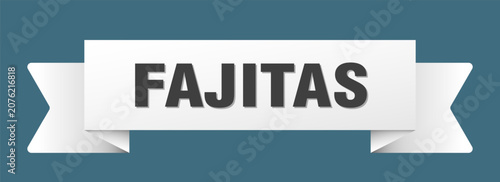 Bild auf Leinwand fajitas ribbon isolated on transparent background. fajitas ribbon