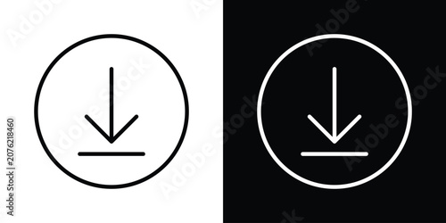 Fotografia Download button icon