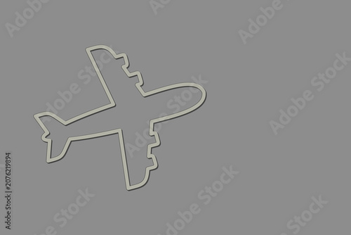 Photos Airplane flying in the sky while clouds linger in the background on a clear day