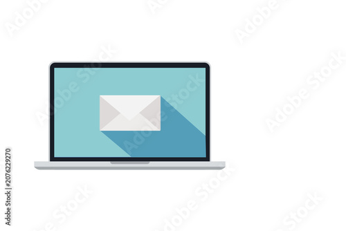 Email Envelope Icon on Screen – Digital Messaging Symbol