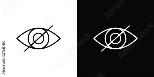 Schilderij op canvas Blindness icon vector mark for web