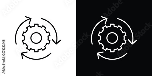 Konstfotografi Recovery icon vector mark for web