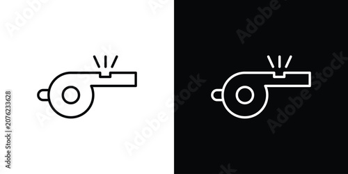 Fotografía Whistle icon vector mark for web