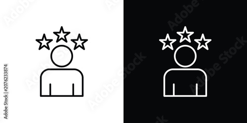 Tableau sur toile Self confidence icon vector mark for web
