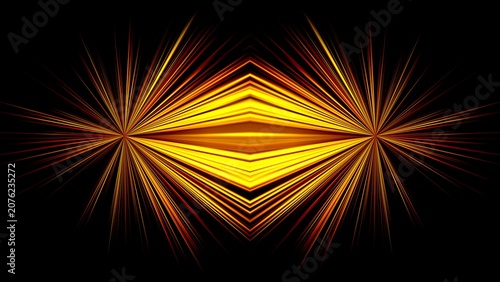 Canvastavla 8K Abstract cyberpunk speed lines background, dual symmetry fire rays tunnel, ne