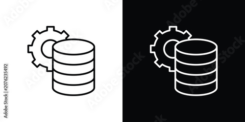 Cuadro en lienzo Data management icon vector mark for web