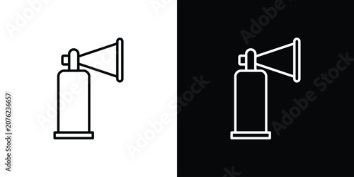 Canvas Print Air horn icon vector mark for web