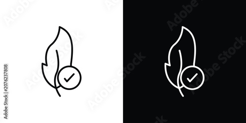 Photos Hypoallergenic tested icon vector mark for web