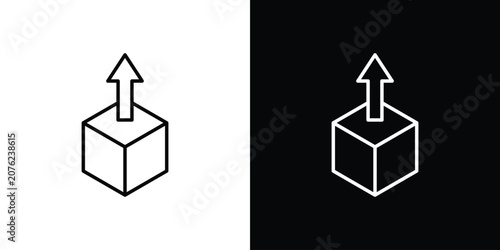 Fotografía Product release icon vector mark for web
