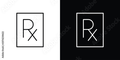 Принти на полотні RX icon vector mark for web