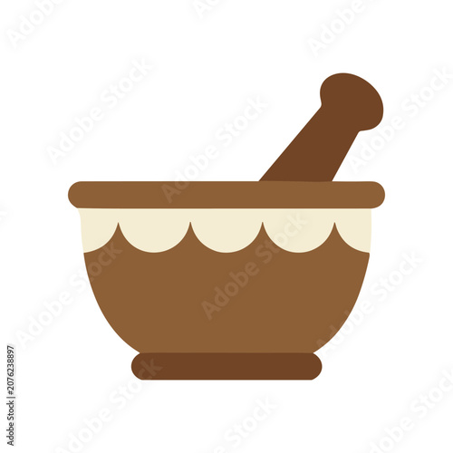 Quadro su tela Mortar and Pestle Kitchen Tool.
