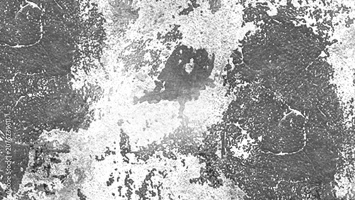 Canvastavla Chipped Peeling Paint Wall Texture - Old Cracked Plaster Cement Background, Dist