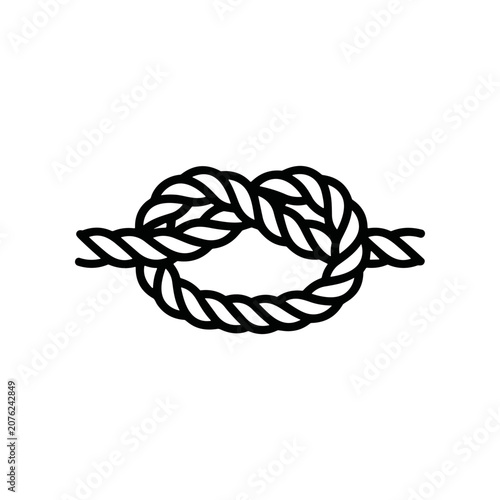 Photos Knot tied in a rope.