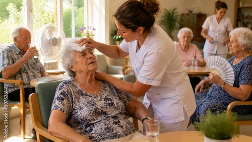 Heatwave in a retirement home