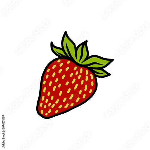 strawberry isolated on white background