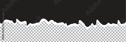 Photos divider for web and print layout black Realistic paper rip edge vector