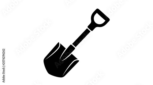 Handheld shovel or spade tool icon.