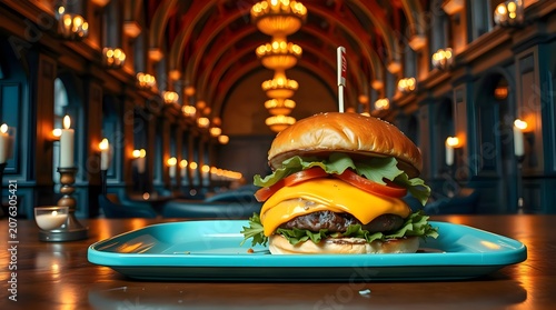 burger at night