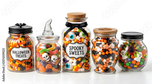 Assorted Jars of Pickled and Preserved Vegetables Including Peas Tomatoes and Peppers Isolated on White Background Homemade Organic Canned Food Collection