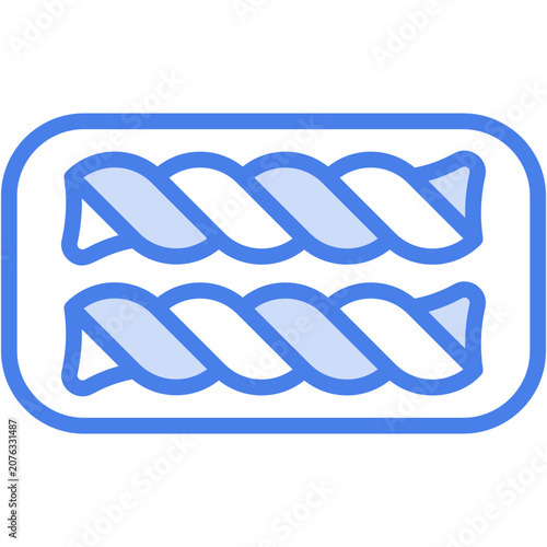 Fusilli pasta Icon - Vector Graphic Design