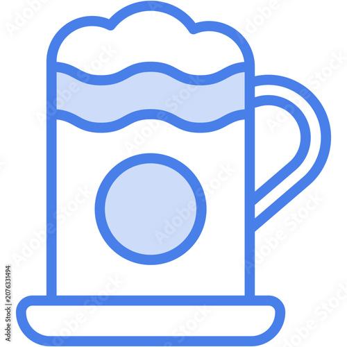 Latte macchiato Icon - Vector Graphic Design