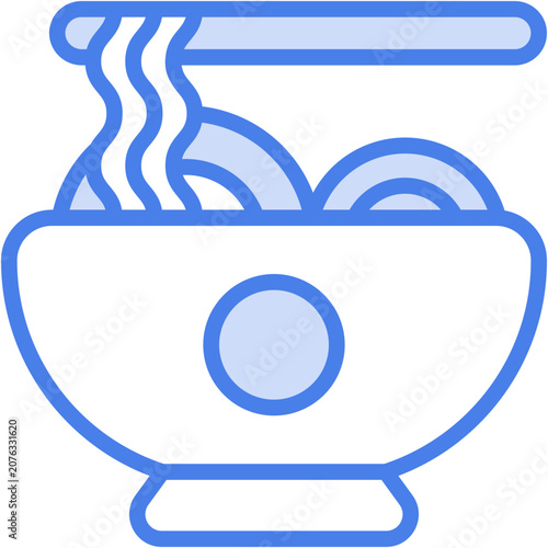 Noodles Icon - Vector Graphic Design