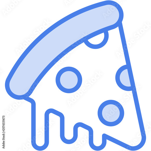 Pizza Icon - Vector Graphic Design