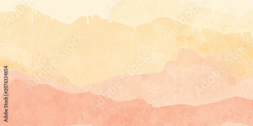 Abstract watercolor grunge background with vintage aged parchment paper texture in beige and brown tones, blank antique surface, retro wallpaper design