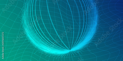 Digital technology speed connect blue green background, cyber nano information, abstract communication, innovation future tech data,vector eps10