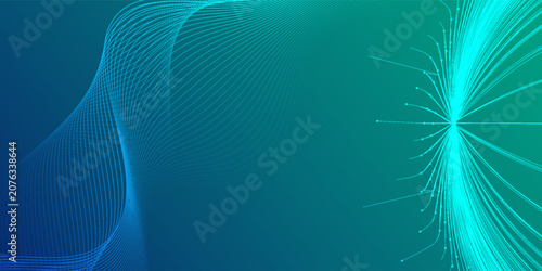 Digital technology speed connect blue green background, cyber nano information, abstract communication, innovation future tech data,vector eps10