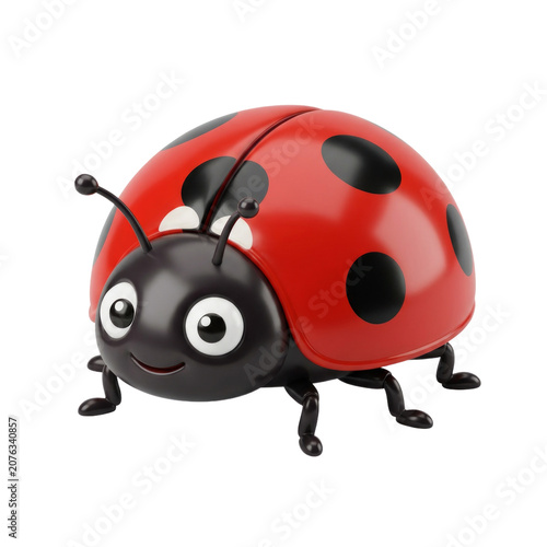 Cute Ladybug PNG Image with Isolated Transparent Background