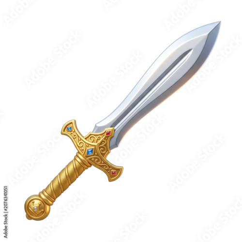Royal Knight Sword Isolated PNG Image with Transparent Background