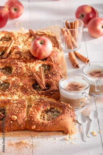 Homemade and sweet apple ye...