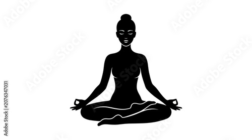 Serene woman meditates peacefully AiZaSyDtFAsorsOCAxTnT_BTX61--pjKsSzhqVc in lotus position