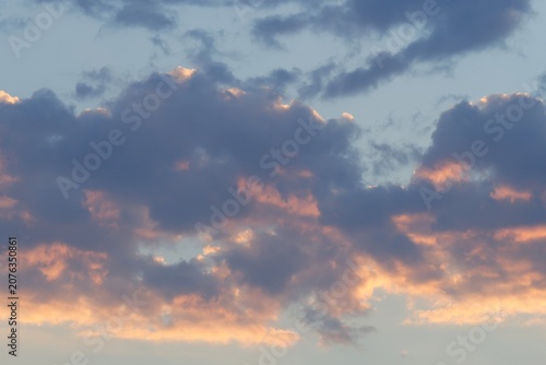Cuadro en lienzo nuages
