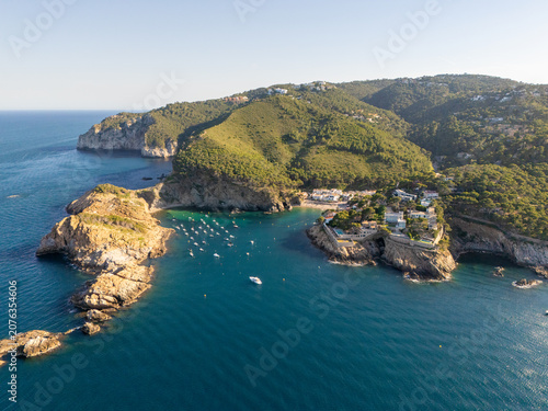 Bild auf Leinwand Sa Tuna beach and mediterranean coastline, costa brava