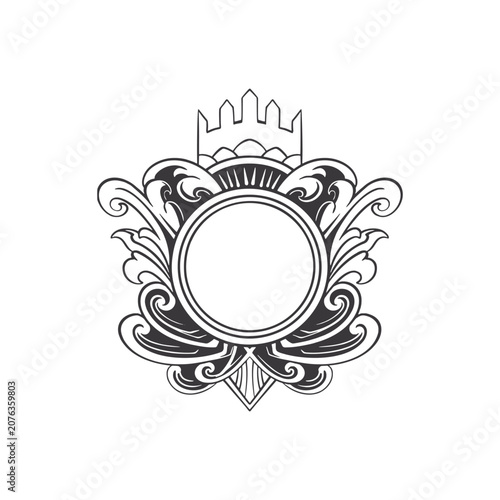 Φωτογραφία Baroque Foliage Crest