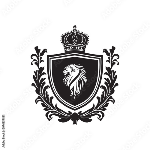 Heraldic Lion Crest