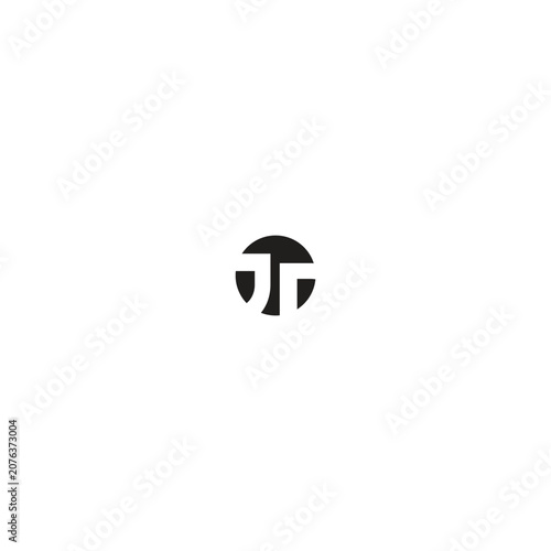 j and letter vector logo design