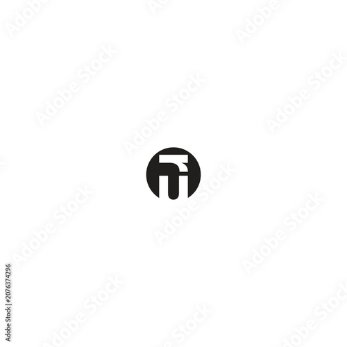 r u letter vector logo design