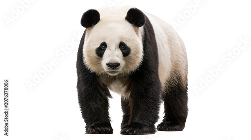 Obraz na plátně Giant Panda Bear Standing Front View