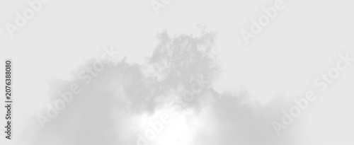 Foto Soft cloud formation appears against a transparent background during daylight
