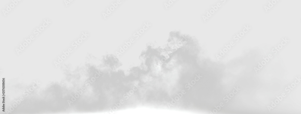 Obraz premium Cloud formation in a clear sky during midday, on a transparent background for use in various designs or projects