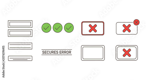 Interface design elements for error and success feedback