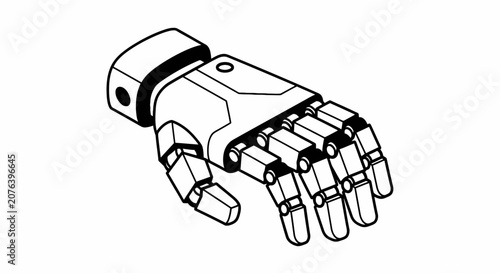 Robotic prosthetic hand with articulated mechanical finger joints