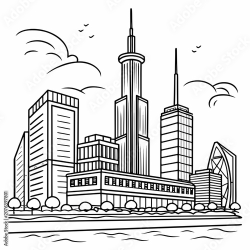 city skyline silhouette