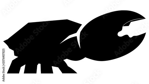 A clean flat vector line icon depicting a crab, suited for seaside menus, marine biology lessons, resort activity lists, and ocean icons.