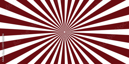 Obraz na płótnie A stark, graphic background with radiating maroon and white stripes creating a sense of dynamism and intensity