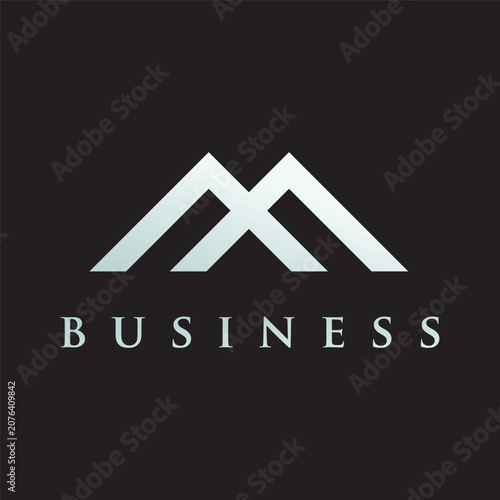 Vector logo of the letter M